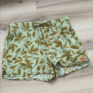 Billabong high waist swim shorts - Women’s Lightweight Green Floral Print Shorts